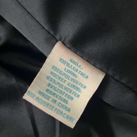 Women's C & C California Navy Suede Motorcycle Jacket - Picture 6 of 6